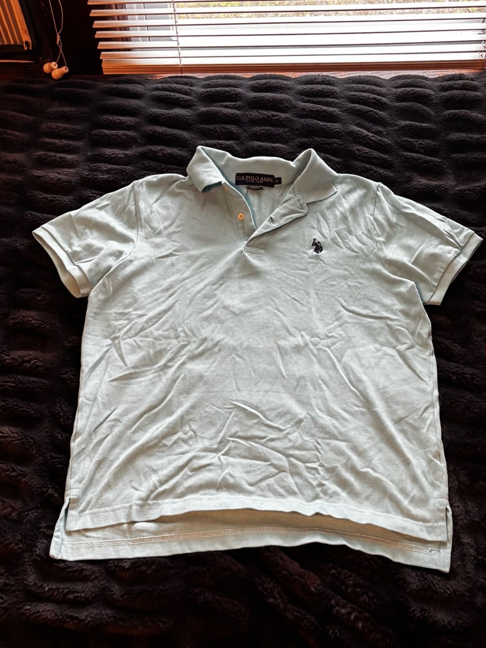 U.S. Polo Assn. Men's Light Green/Teal Polo with Embroidered Logo